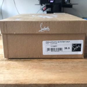 36.5 Christian Louboutin (Nude) Patent heels